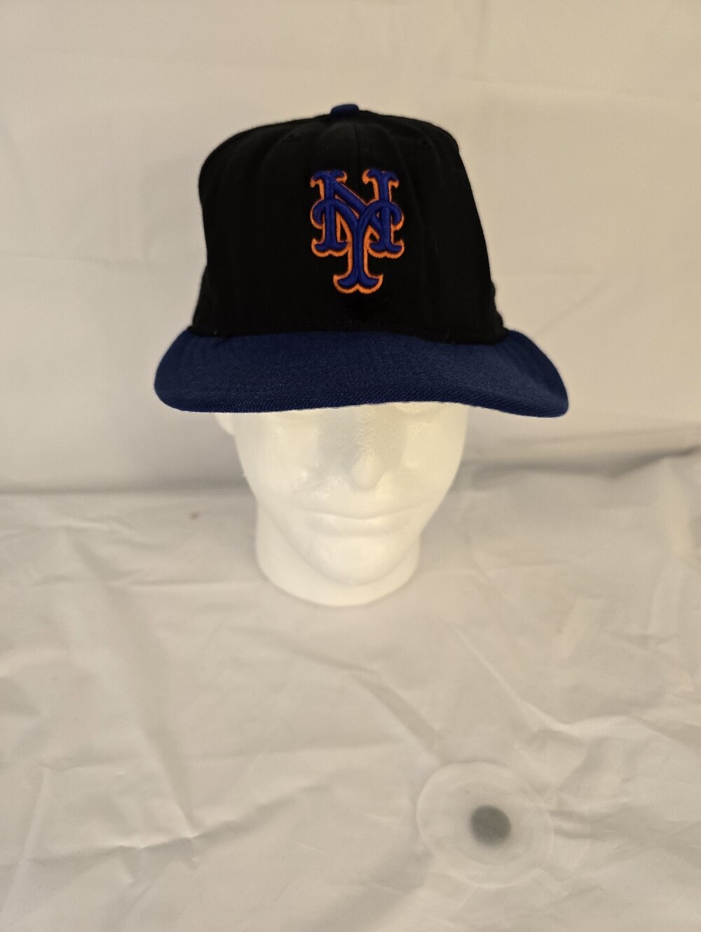 Vintage New Era 59Fifty Hat MLB New York Mets Fitted Cap Size 7 1/2 Wool USA